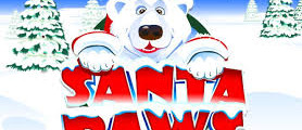 Santa Paws slot logo